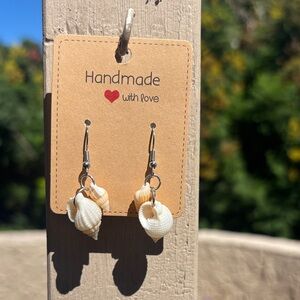 Handmade Shell Dangle Earrings